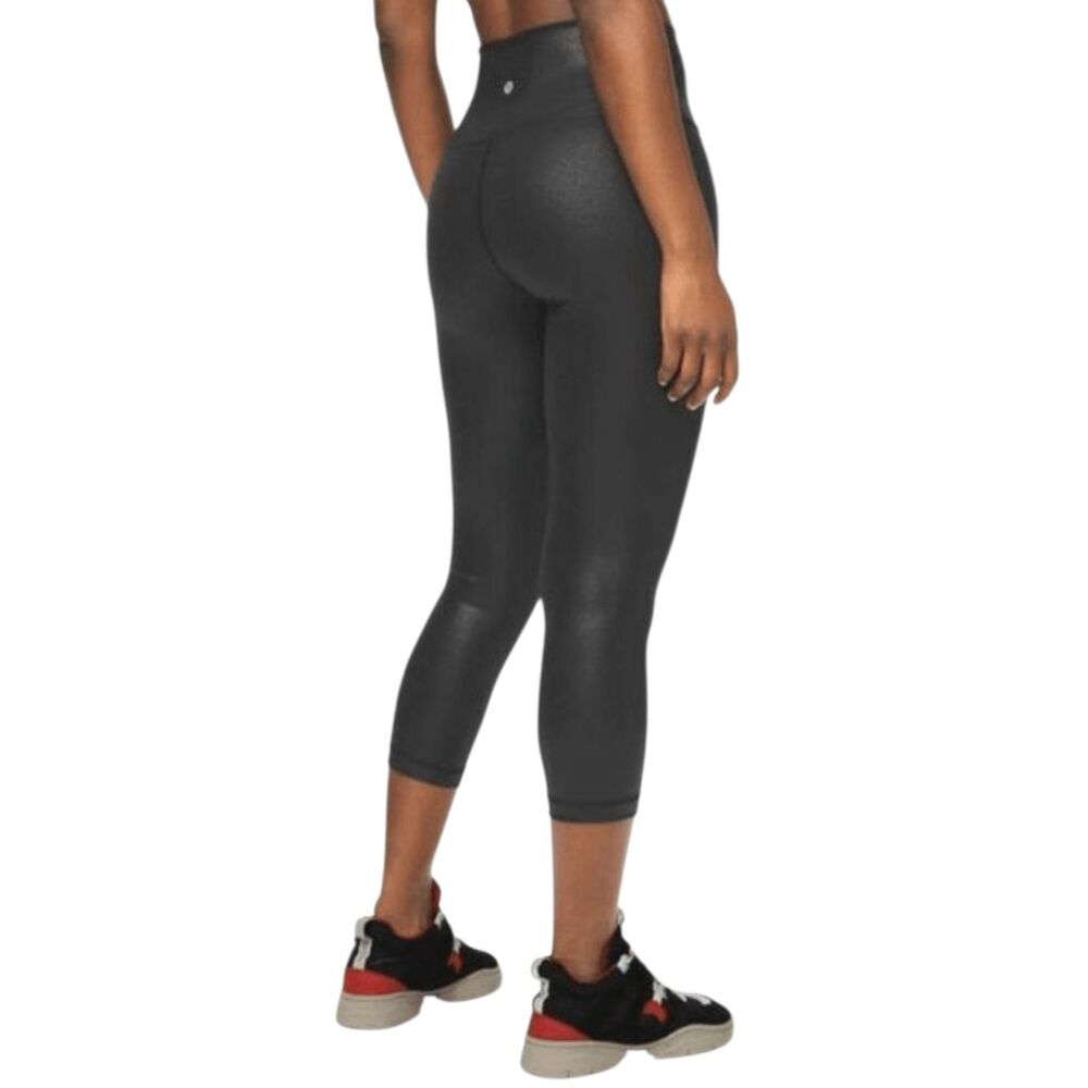 LULULEMON ATHLETICA Wunder Under Crop Hi-Rise 'Foil 21' Size 4